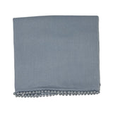 Bajra Satin Weave Stole w/ Ball Fringe