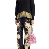 La DoubleJ High Kick Sweater with Feathers