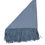 Bajra Tiny Basketweave Triangle Scarf w/ Fringe