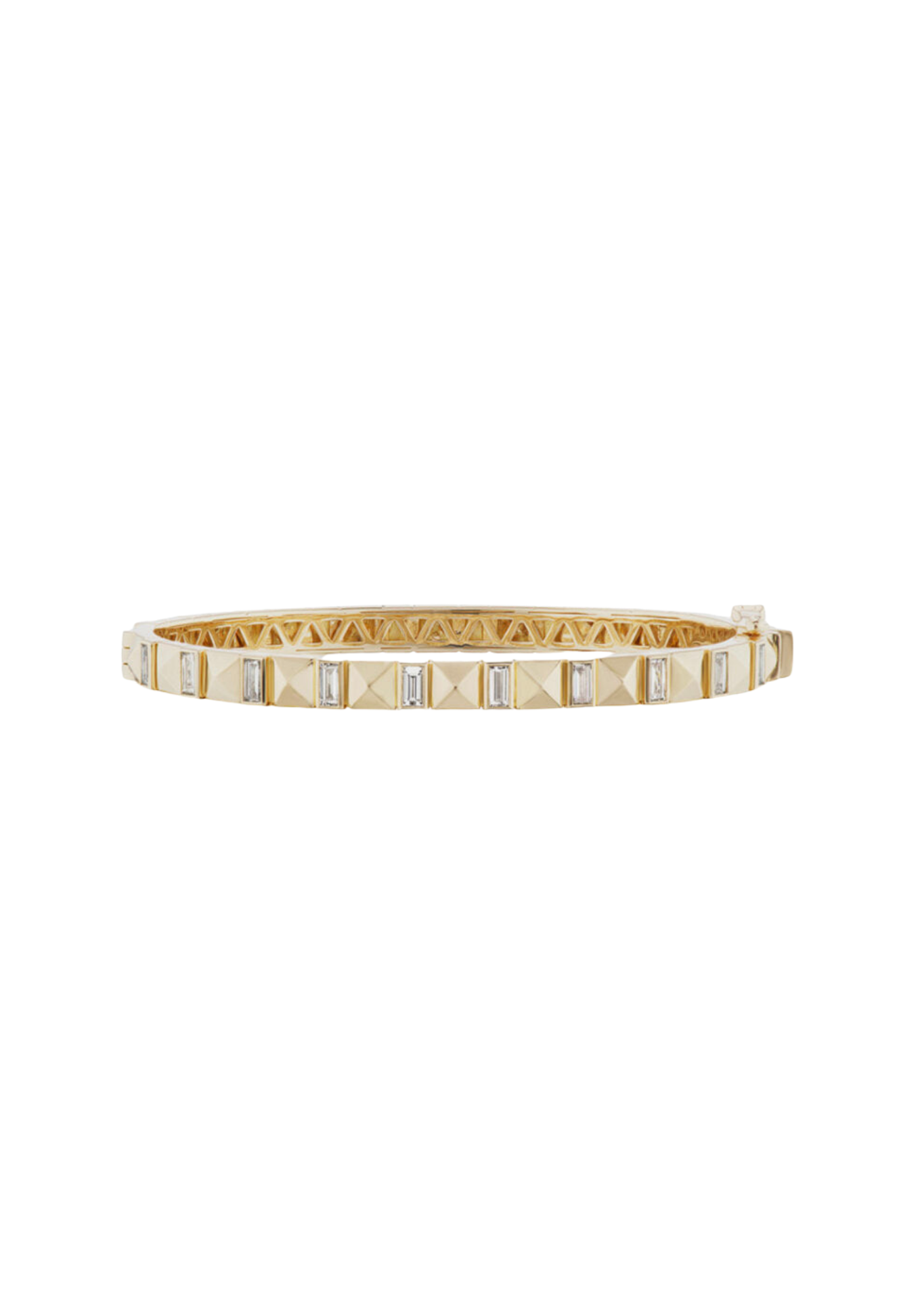 Harwell Godfrey Pyramid Baguette Stud Bangle