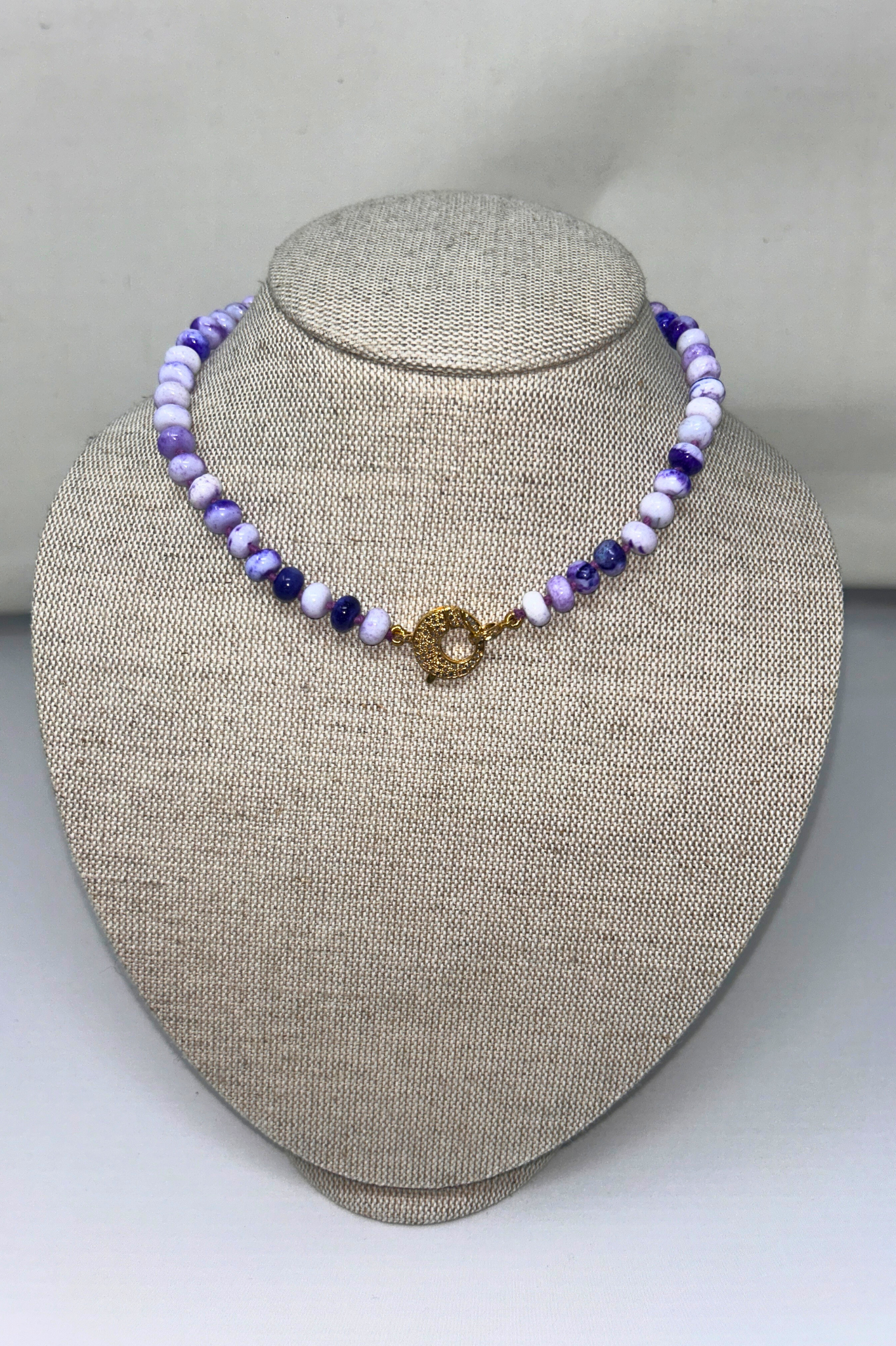 V10 The Woods Short Purple Opal Necklace
