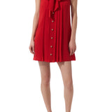 Carolina Herrera Sleeveless Pintucked Mini Dress