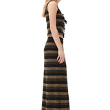 Ganni Mini Ribbed Merino Maxi Skirt