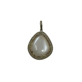 The Woods TS Moonstone Pendant with Diamond Pave