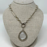 The Woods TS Moonstone Pendant with Diamond Pave