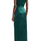 Erdem Embroidered Textured Satin Midi Pencil Dress