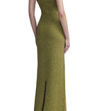 Lela Rose Mock Neck Gown