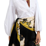 La DoubleJ Reversible Fringe Foulard