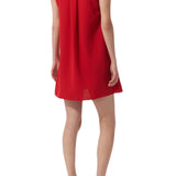 Carolina Herrera Sleeveless Pintucked Mini Dress