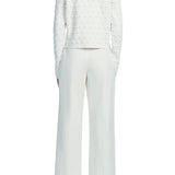 Lela Rose Pucker Dot Knit Cardigan