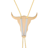 Established Bullhead Bolo Tie Necklace
