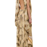 Zimmermann Ascent Burnout Halter Dress
