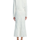 Lela Rose Pucker Dot Knit Skirt