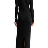 Toteme Draped V-Neck Dress