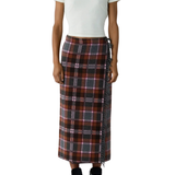 Guest in Residence Tartan Wrap Skirt