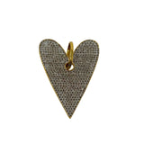 The Woods Large Pave Heart Pendant