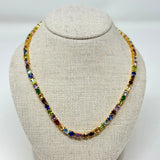 The Woods TS Multi Gemstone Tennis Necklace