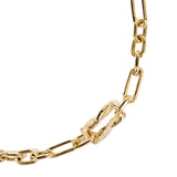 Boochier Diamond Jumbo Ties Half Link Necklace