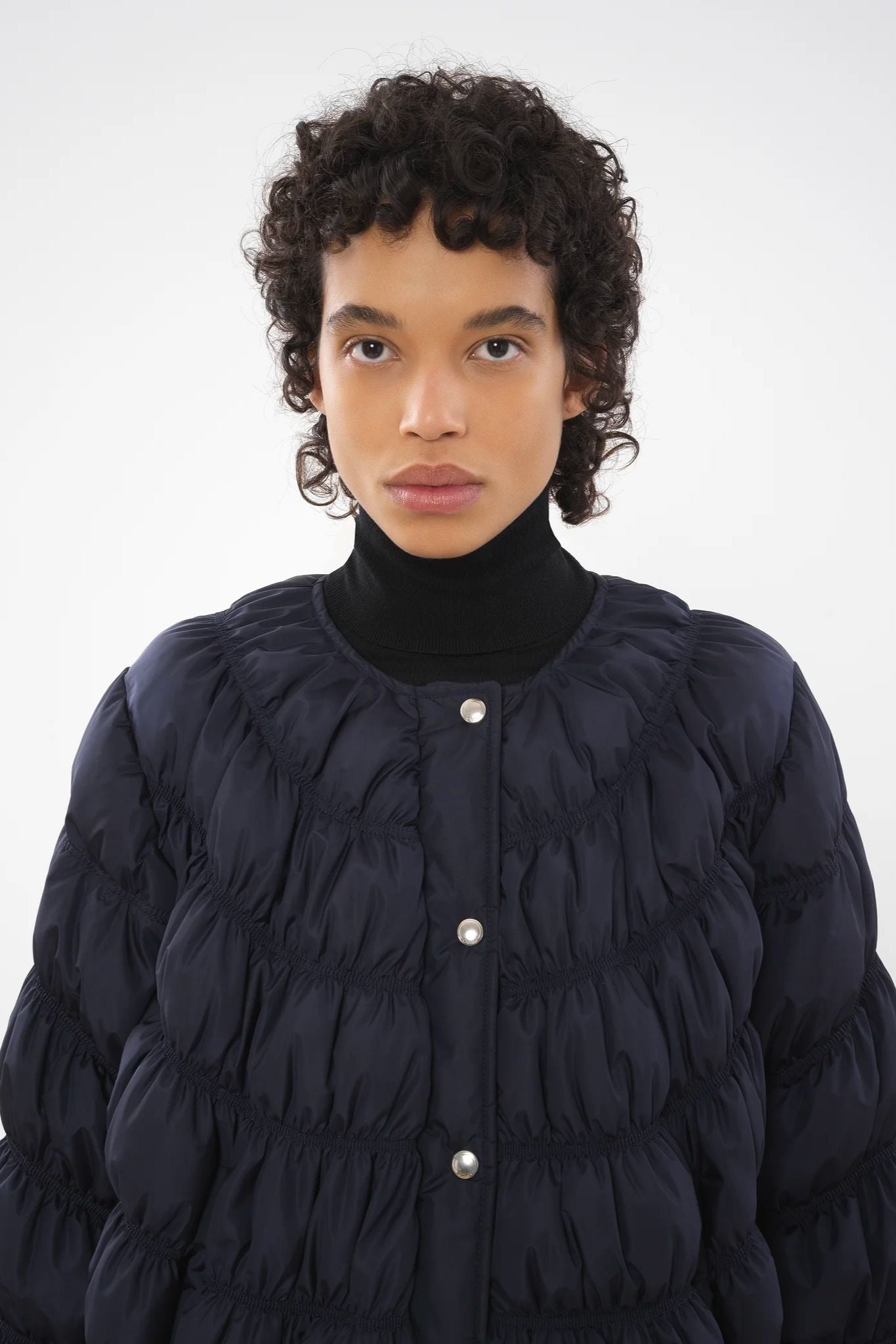 Chloe Ruched Puffer Jacket