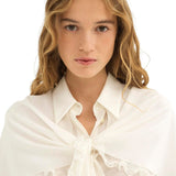 Chloe Knotted Heritage Cape Blouse