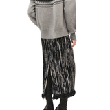 Brandon Maxwell Sinclair Pleated Pencil Skirt