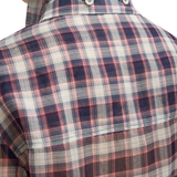 Tibi Silk Cotton Plaid Blouse with Removable Tie