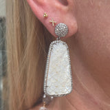 The Woods mother of pearl drop earrings (trunk show)