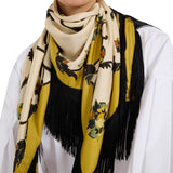 La DoubleJ Reversible Fringe Foulard