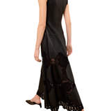 Ulla Johnson Ilana Sleeveless Crochet & Leather Dress