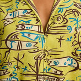 Alemais Fish Sticks Long Sleeve Mini Dress