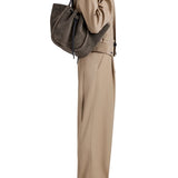 Proenza Schouler Large Ruched Tote In Suede And Braided Calf