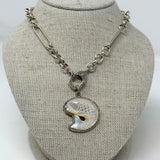 The Woods Mother of Pearl Fish Pendant