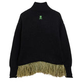 La DoubleJ High Kick Sweater with Feathers