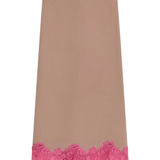 Scanlan Theodore Lace Trim Silk Skirt