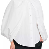 Stella McCartney Balloon-Sleeve Button-Front Shirt