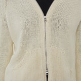 Still Here Bear Zip Up in Cream