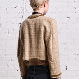 R13 Square Shoulder Tweed Jacket