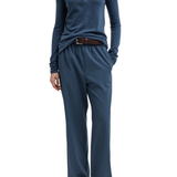 Tibi Skinlike Mercerized Wool Soft Sheer Polo