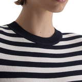 Scanlan Theodore Crepe Knit Stripe T-Shirt