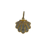 The Woods Small Pave Shell Pendant