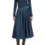 Tibi Skinlike Mercerized Wool Soft Sheer Polo