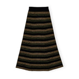 Ganni Mini Ribbed Merino Maxi Skirt