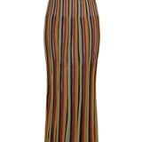 Zimmermann Alight Lurex Stripe Midi Skirt