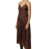 Tibi Recycled Sporty Nylon Cheetah Cami Dress