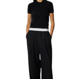 Tibi Recycled Tropical Wool Pull On Pant