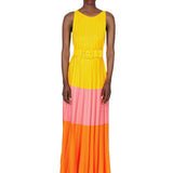 Carolina Herrera Pleated Knit Maxi Dress