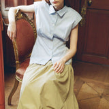 Sea Belle Stone Washed Chino Bubble Skirt