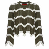 La Double J Chevron Crop Sweater