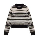 Ganni Soft Wool Stripe O-neck Sweater