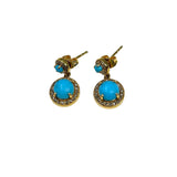 V281 The Woods Turquoise drop earrings